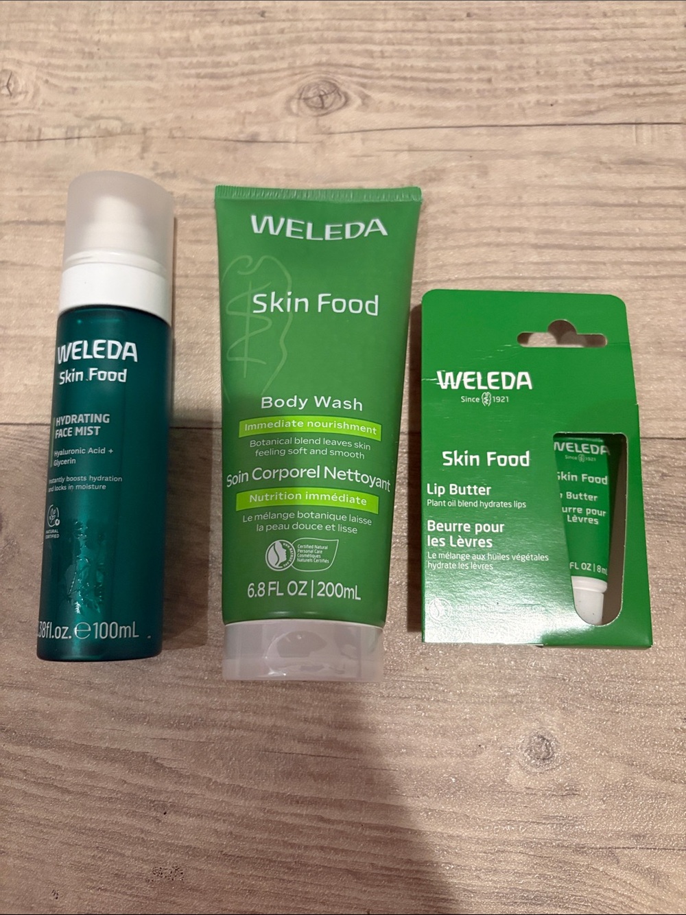 Set of 3 Weleda Skin Food